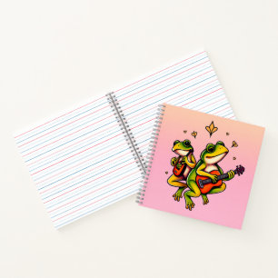 Frogs Band in Harmony Notebook