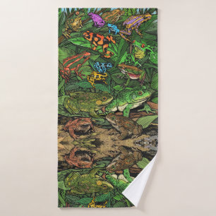 Frogs Bath Towel