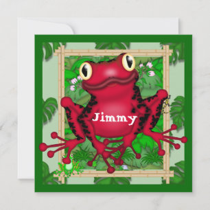 Frogs BIRTHDAY INVITATION