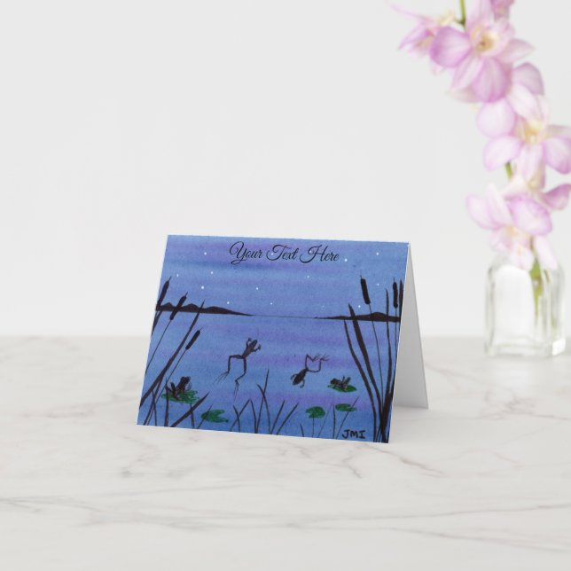 Frogs Card (Orchid)