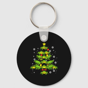 Frogs Christmas Tree Animal Xmas Women Men Kids  Key Ring