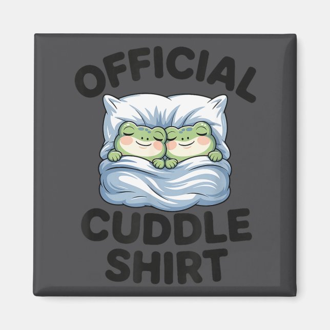 Frogs Cuddle Cozy Official Collector Magnet (Front)