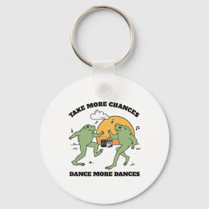 Frogs Dancing Together Key Ring