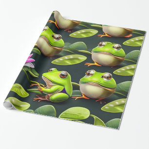 Frogs Designer Wrapping Paper
