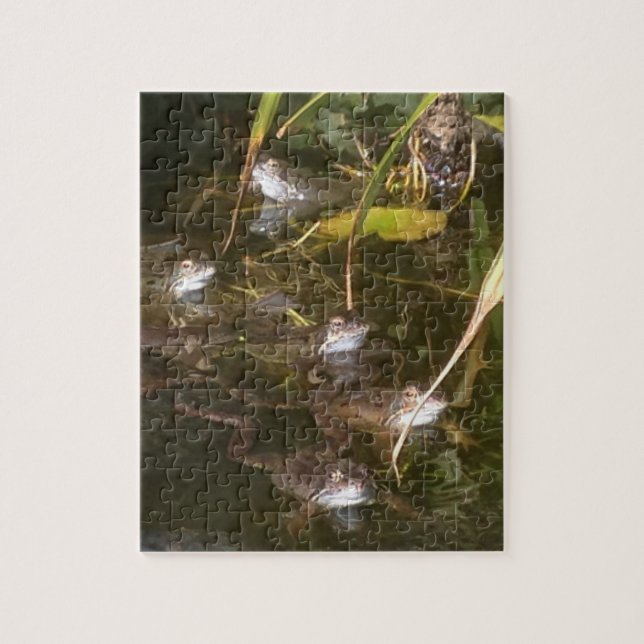 Frogs, frogs and more frogs jigsaw puzzle (Vertical)