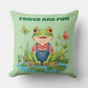 frogs fun cushion