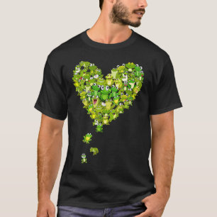 Frogs Heart Different Types Of Frogs Men Women Ki T-Shirt