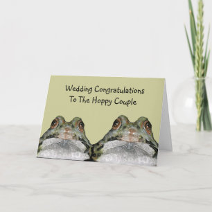 Frogs, Hoppy Couple: Wedding: Art Card