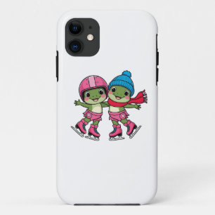 Frogs Ice Skating iPhone 11 Case