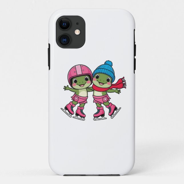 Frogs Ice Skating Case-Mate iPhone Case (Back)
