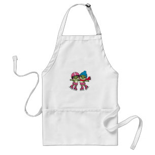 Frogs Ice Skating Standard Apron