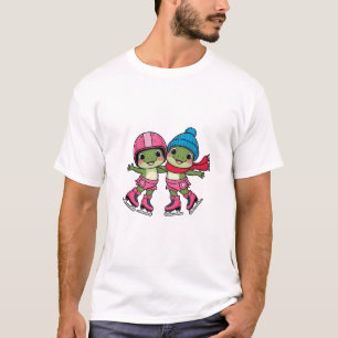 Frogs Ice Skating T-Shirt
