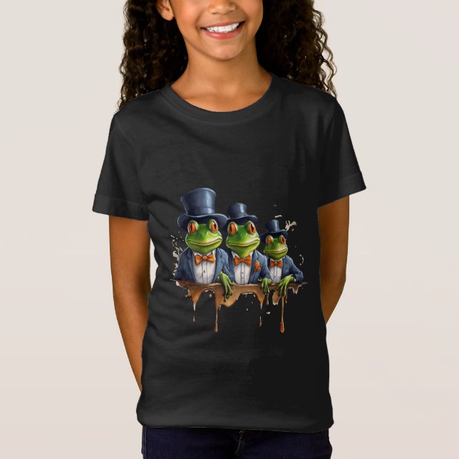 Frogs in Elegance T-Shirt (Front)