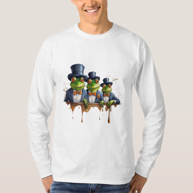 Frogs in Elegance T-Shirt (Front)
