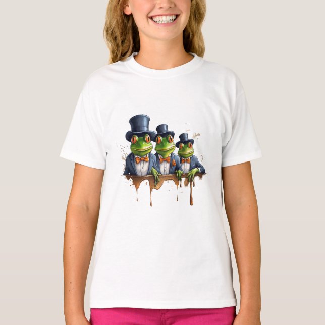 Frogs in Elegance T-Shirt (Front)
