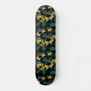Frogs Jungle pattern Skateboard