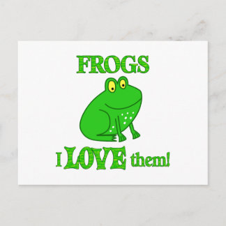 Frogs Love Them Postcard