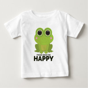 Frogs Make Me Happy Baby T-Shirt