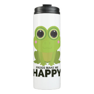 Frogs Make Me Happy Thermal Tumbler