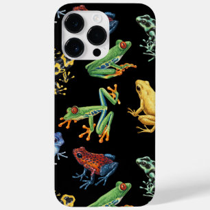 Frogs on black Case-Mate iPhone 14 pro max case