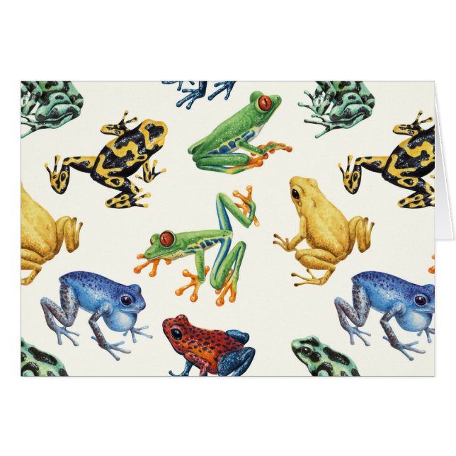 Frogs on natural white (Front Horizontal)