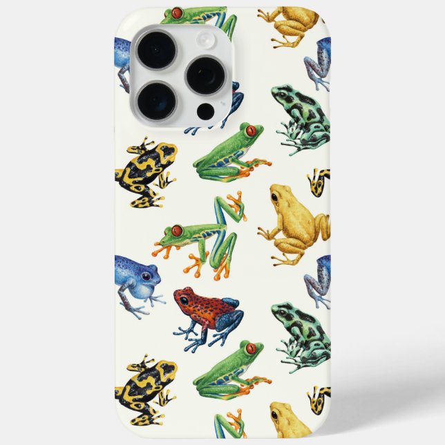Frogs on natural white Case-Mate iPhone case (Back)