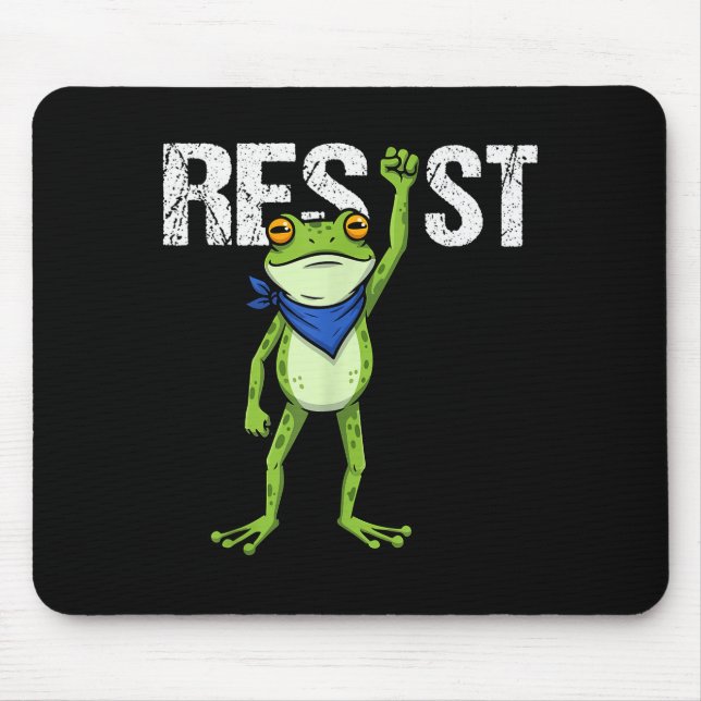 Frogs Resist - Rtland Frog Protest Funny  Mouse Mat (Front)