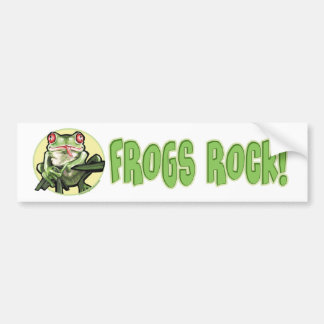 Frogs Rock! Bumpersticker Bumper Sticker