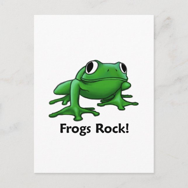 Frogs Rock! Postcard (Front)