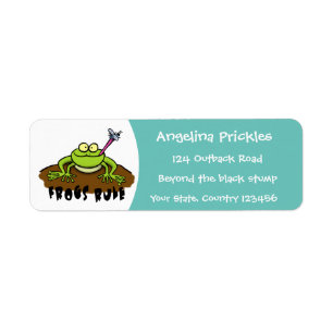 Frogs rule funny green frog cartoon