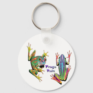 Frogs Rule Keychain