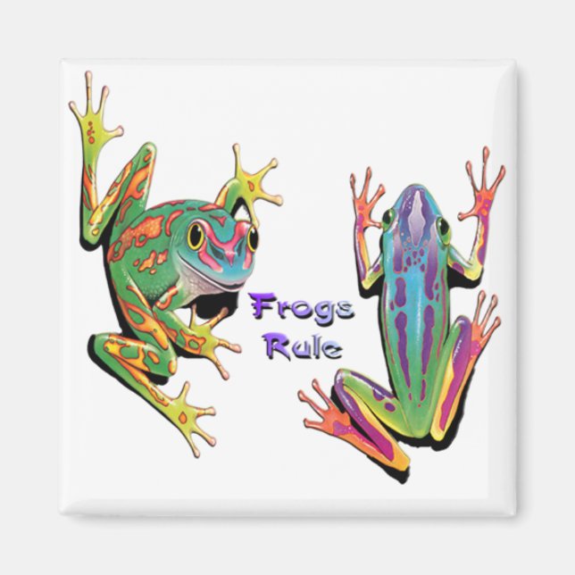 Frogs Rule Magnets (Front)