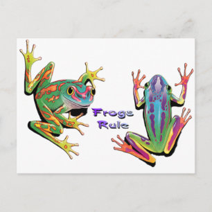 Frogs Rule Postcard