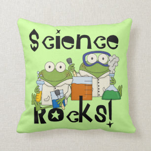 Frogs Science Rocks Cushion
