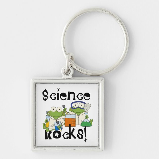 Frogs Science Rocks Key Ring (Front)