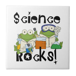 Frogs Science Rocks Tile