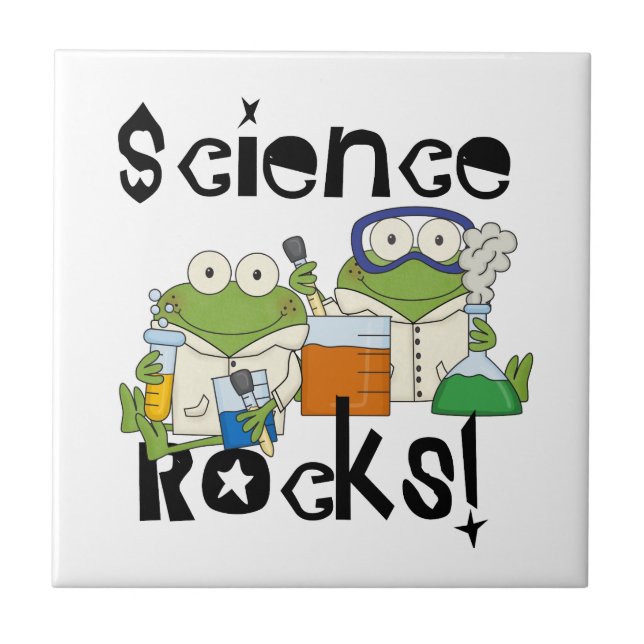 Frogs Science Rocks Tile (Front)