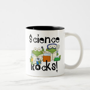 Frogs Science Rocks Two-Tone Coffee Mug