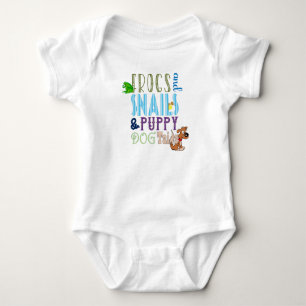 Frogs Snails Puppy Dog Tails Boy Baby Bodysuit