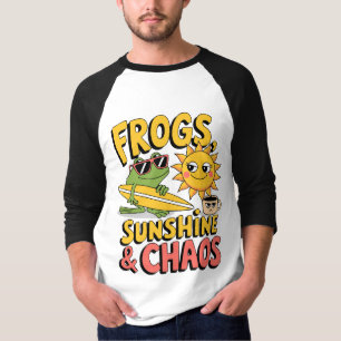 Frogs, Sunshine & Chaos - Fun Summer Men's T-Shirt