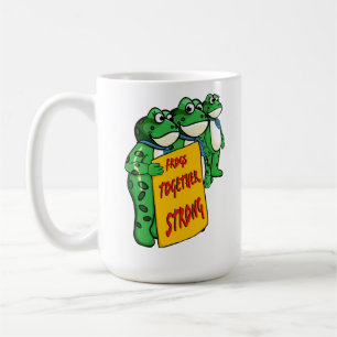 Frogs Together Strong Coffee Mug