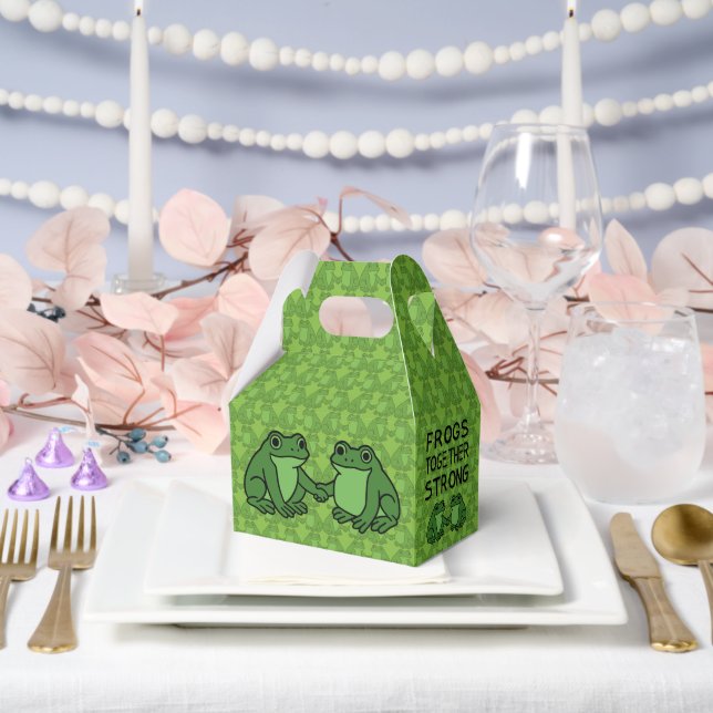 Frogs Together Strong Portland Frog Protest Favour Box (Wedding)