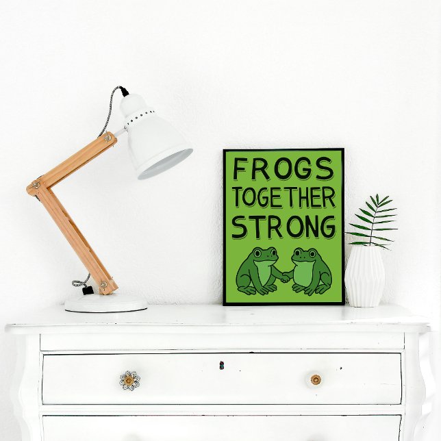 Frogs Together Strong Portland Frog Protest Poster (Creator Uploaded)