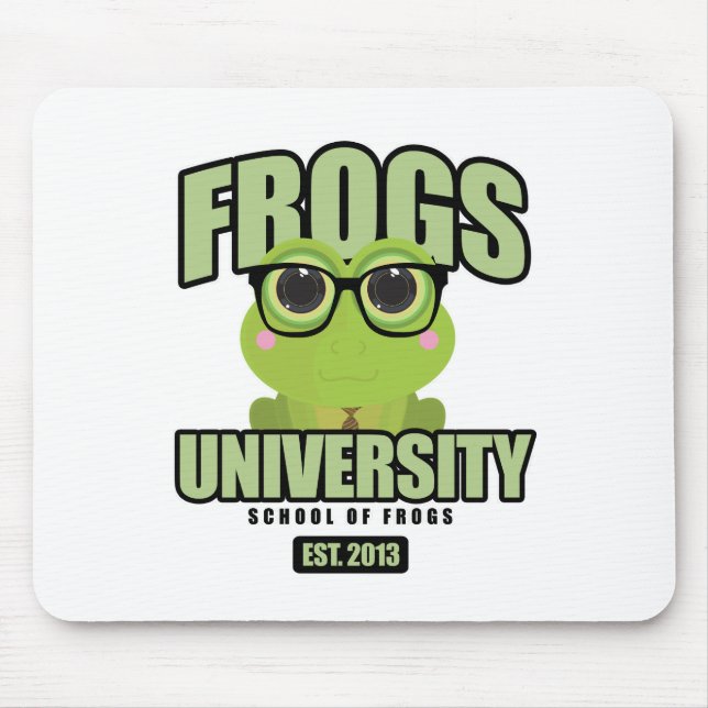 Frogs University Mouse Mat (Front)