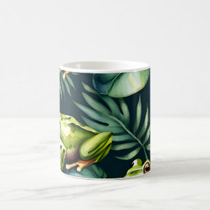 Frogs Watercolor Art Coffee Mug