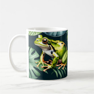 Frogs Watercolor Art  Coffee Mug
