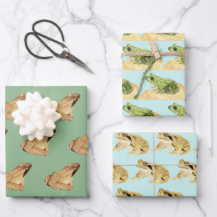 Frogs Wrapping Paper Sheet