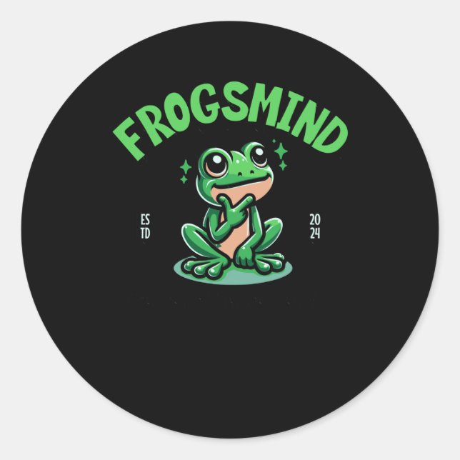 Frogsmind Mental Heath Sticker  (Front)