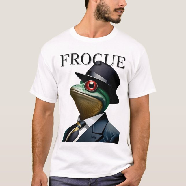 "FROGUE: Fashionable Frog Fabulousness!" T-Shirt (Front)