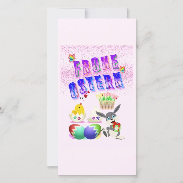Frohe Ostern Announcement (Front)